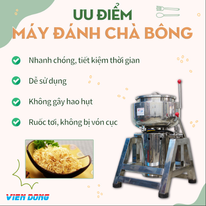 Ưu điểm máy đánh chà bông